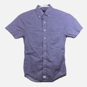 Vineyard Vines Shirt Collared Button Up Short Sleeve Slim XS American Whale Top